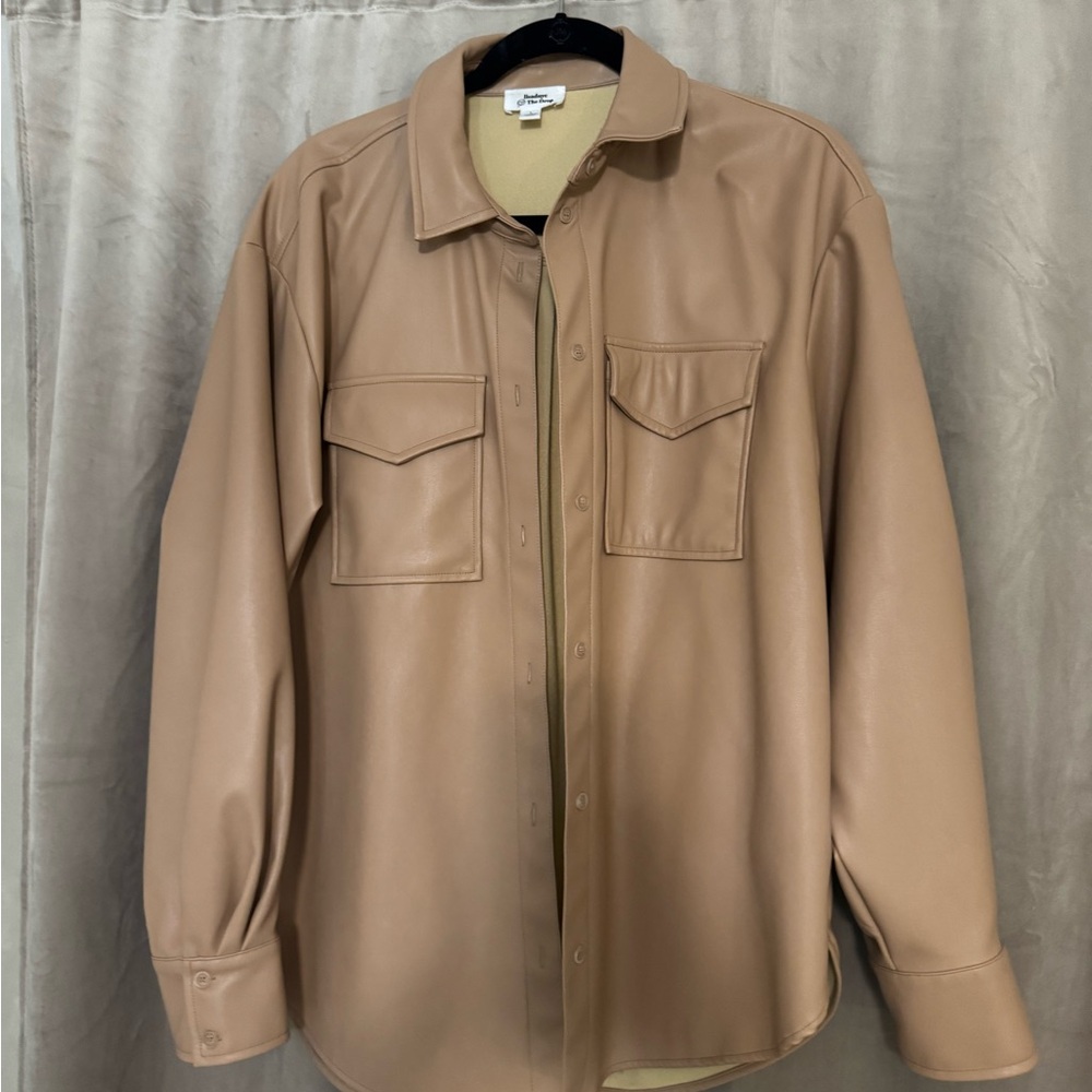 Oversize Tan Shacket